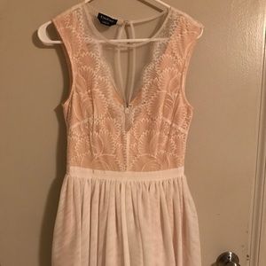 Bebe Tulle lace bridal shower dress